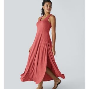 HALARA Red Sleeveless Maxi Dress